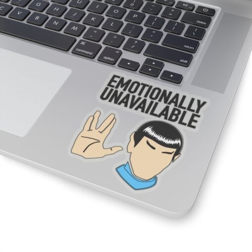 🖖😐 Emotionally Unavailable Indoor Sticker – Stick to Logic, Not Feelings - Image 17