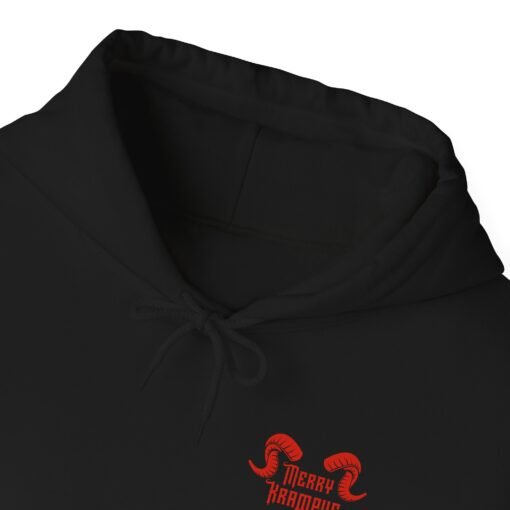 🎄👹 Merry Krampus Unisex Hoodie – Cozy Up with Claus’s Creepy Cousin - Image 5