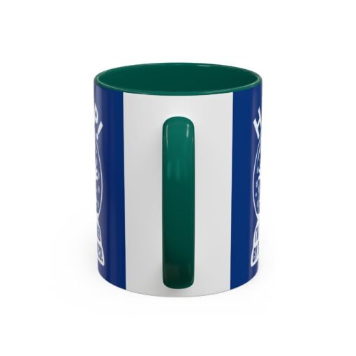☕❄️🎄 Help! I'm Surrounded By Snowflakes Color Accent Mug – Sip with Seasonal Sass - Image 4