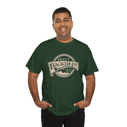 🌿 Elect Baggins for The Shire Unisex T-Shirt – Vote for Second Breakfast - Image 9