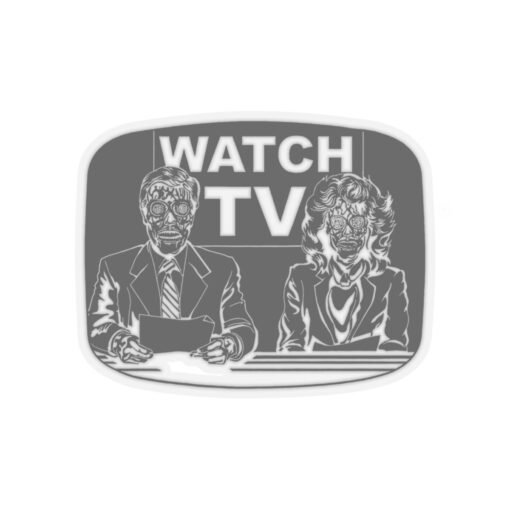 📺👽 Watch TV Indoor Sticker – A Subversive Shoutout to They Live - Image 16