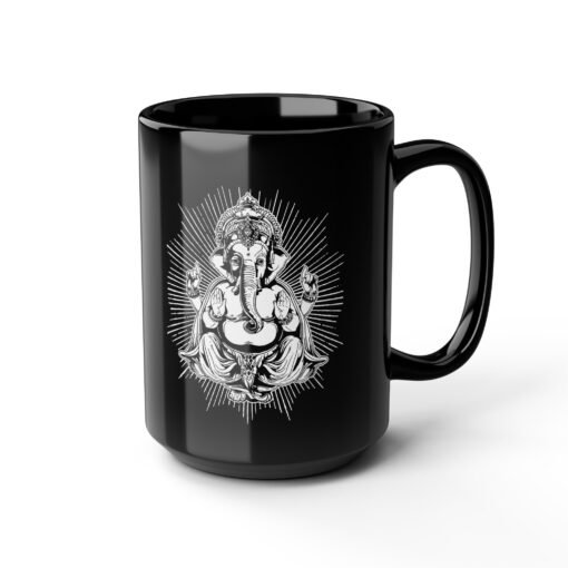 ☕ Ganesh Black Mug – Sip with Wisdom and Blessings - Image 12