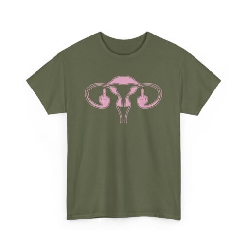 🖕🩷 Ovaries with Middle Fingers Unisex T-Shirt – Bold, Defiant, Unapologetic - Image 12