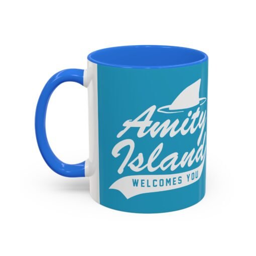 🦈 Amity Island Color Accent Mug – Welcomes You (and the Shark) - Image 16