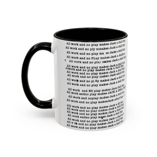 ☕ All Work and No Play Color Accent Mug – A Sip of Madness - Image 8