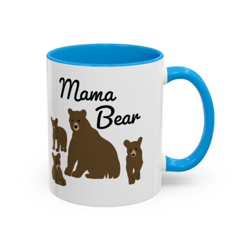 🧸 Mama Bear Color Accent Mug – Fierce Sips, Cozy Vibes - Image 10