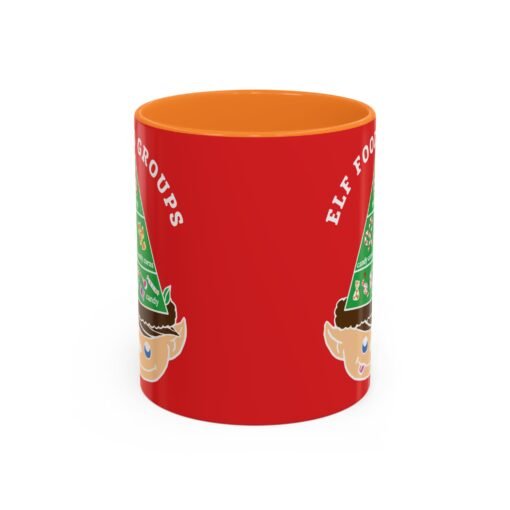 ☕🍬 Elf Food Groups Color Accent Mug – Sweet Sips from the North Pole - Image 17