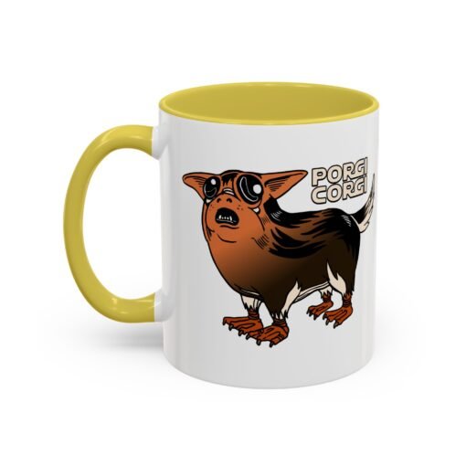 ☕🐶🐧✨ Porgi Corgi Color Accent Mug – Sip with Galactic Cuteness - Image 48