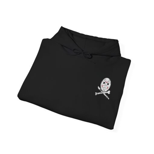 🏴‍☠️🔪 Camp Slasher Unisex Hoodie – Jason’s Jolly Roger Edition - Image 4