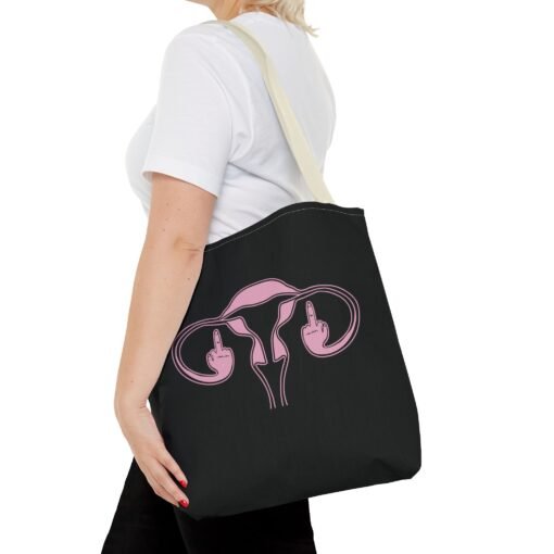 🖕🩷 Ovaries with Middle Fingers Tote Bag – Boldly Carry It All - Image 32