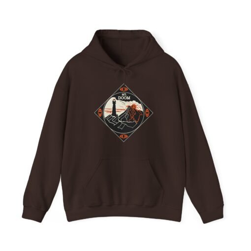 🔥 Mount Doom & Eye of Sauron Unisex Hoodie – Power, Style, and Shadow - Image 16