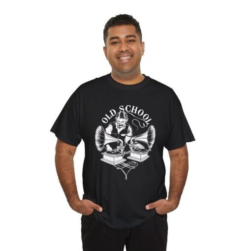 Old School DJ | Unisex | Heavy Cotton | T-Shirt | Music | Disc Jockey - Image 7