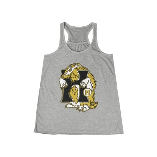 🦡💛 House of Badger Women’s Flowy Racerback Tank – Loyal, Laid-Back, and Magical - Image 3