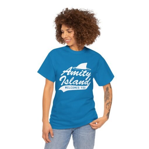 🦈 Amity Island Unisex T-Shirt – Welcomes You (And the Shark Too) - Image 3