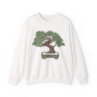 🌳 Bonsai Tree Unisex Sweatshirt – Rooted in Calm, Styled for Comfort