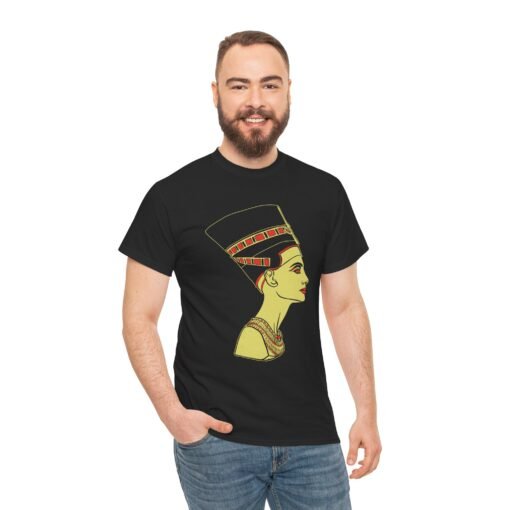 Nefertiti | Unisex | Heavy Cotton | T-Shirt | Egyptian Queen | Historical | Art - Image 4