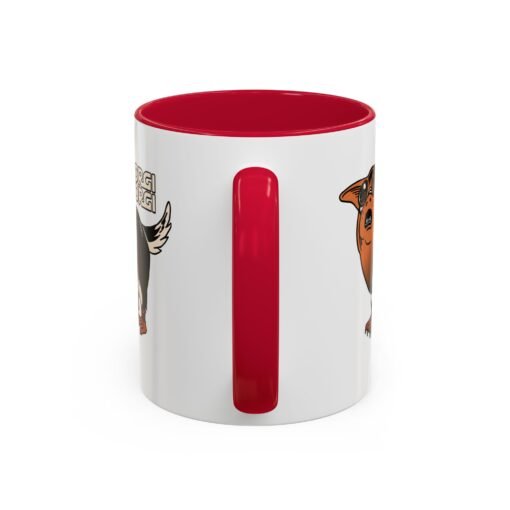 ☕🐶🐧✨ Porgi Corgi Color Accent Mug – Sip with Galactic Cuteness - Image 43