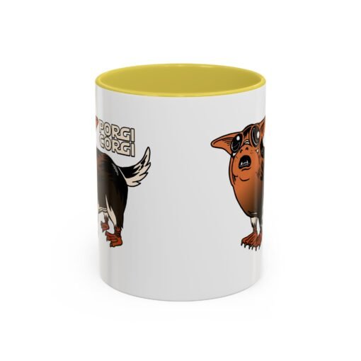 ☕🐶🐧✨ Porgi Corgi Color Accent Mug – Sip with Galactic Cuteness - Image 45