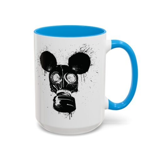 🐭☣️ Gas Mask Mouse Accent Mug – Sip with a Side of Strange - Image 66