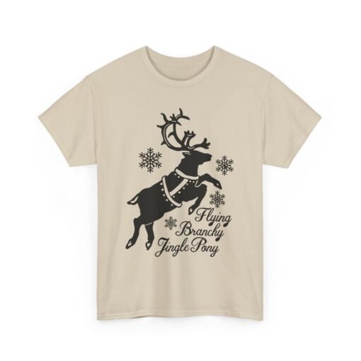 🦌✨ Flying Branchy Jingle Pony Unisex T-Shirt – Reindeer Ridiculousness at Its Finest - Image 11