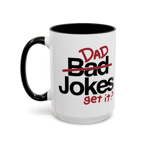 ☕ Dad Jokes Color Accent Mug – Get It? You Will. - Image 16