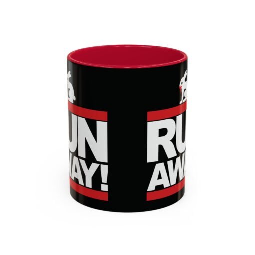 🐇 RUN AWAY Accent Color Mug – Monty Python Mayhem with Every Sip - Image 2