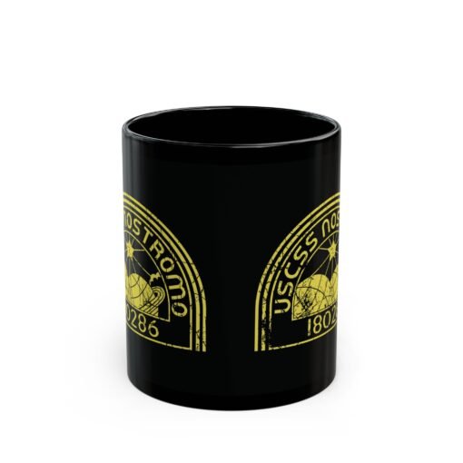 🚀☕ USCSS Nostromo Black Mug – Sip Like You’re Part of the Crew - Image 2