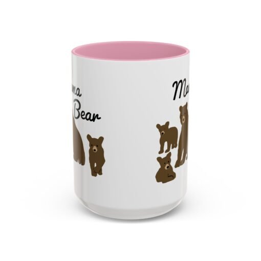 🧸 Mama Bear Color Accent Mug – Fierce Sips, Cozy Vibes - Image 25
