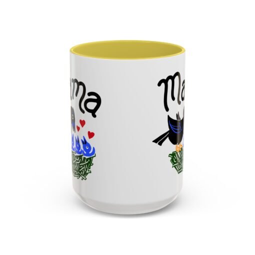 ☕ Mama Bird Color Accent Mug – Love From Above - Image 89