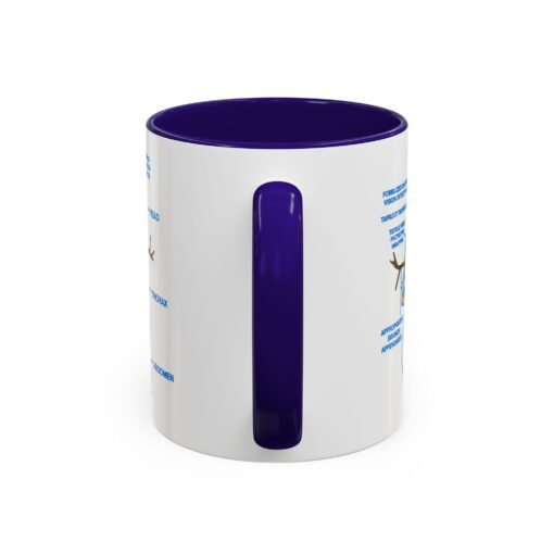 ☕ Snowman Anatomy Color Accent Mug – Sip with a Side of Snowman Science - Image 11