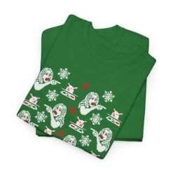 Alternative view of 😾🎄 Woman Yelling at Cat Ugly Christmas T-Shirt – Meme the Season!