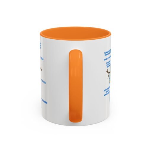 ☕ Snowman Anatomy Color Accent Mug – Sip with a Side of Snowman Science - Image 19
