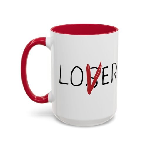 ☕ Loser / Lover Color Accent Mug – One Sip, Two Stories - Image 24