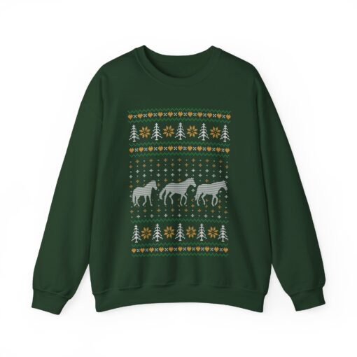 🎄🐎 Ugly Christmas Horse Sweatshirt – Trot Into the Holidays with Style - Image 11