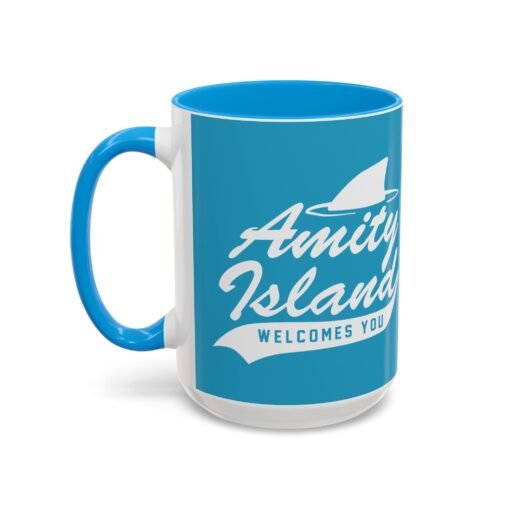 🦈 Amity Island Color Accent Mug – Welcomes You (and the Shark) - Image 40