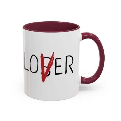☕ Loser / Lover Color Accent Mug – One Sip, Two Stories - Image 10
