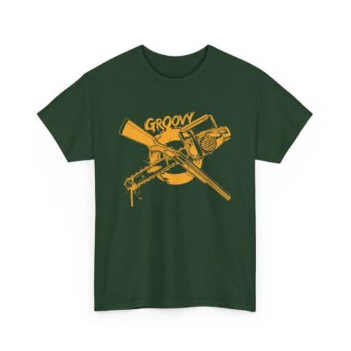 🪓🔫 Groovy Unisex T-Shirt – Hail to the King, Baby - Image 13