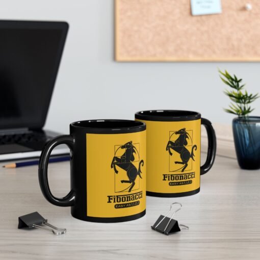 🏎️☕ Fibonacci Horsepower Black Mug – Precision Meets Speed - Image 5
