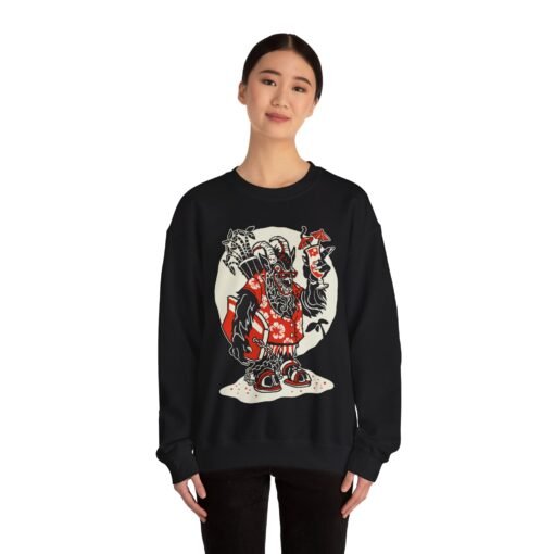 🏖️ Krampus Island Unisex Sweatshirt – Naughty Never Looked So Chill - Image 4