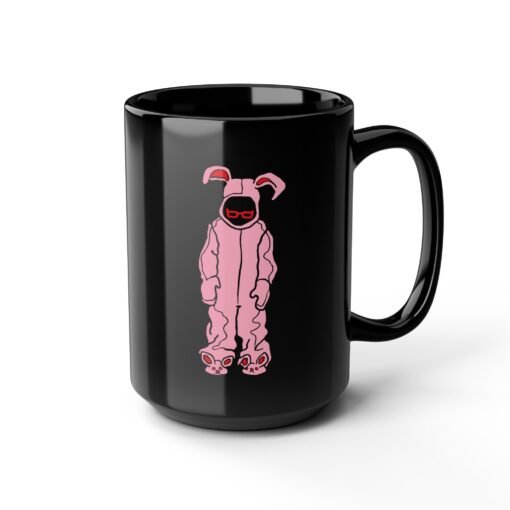🎄🐰 Ralphie Bunny Suit Black Mug – Sip with Holiday Sass - Image 13