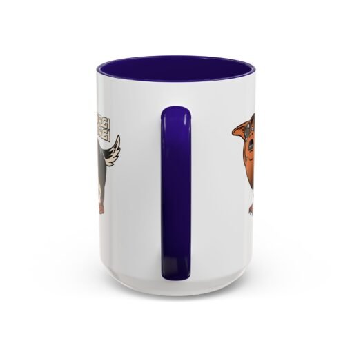 ☕🐶🐧✨ Porgi Corgi Color Accent Mug – Sip with Galactic Cuteness - Image 55