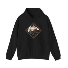 🔥 Mount Doom & Eye of Sauron Unisex Hoodie – Power, Style, and Shadow