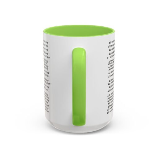 ☕ All Work and No Play Color Accent Mug – A Sip of Madness - Image 71