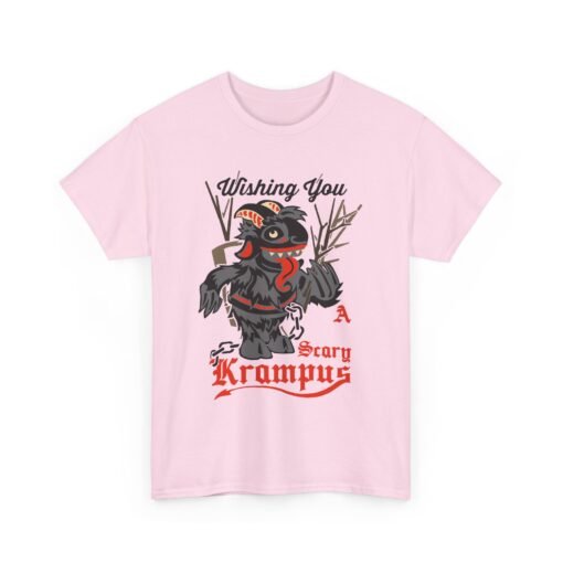 🎄👹 Wishing You a Scary Krampus Unisex T-Shirt – Holiday Cheer with a Creepy Twist - Image 15