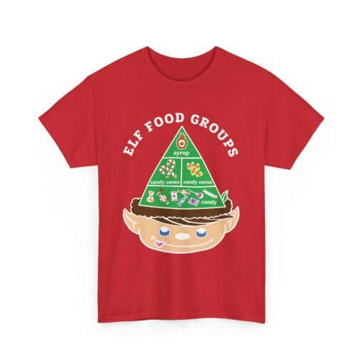 🍬 Elf Food Groups Unisex T-Shirt – Sweet Style, Straight from the North Pole - Image 18