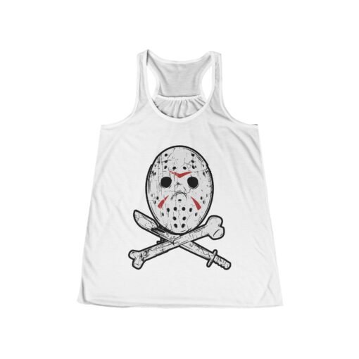 🏕️🔪 Camp Slasher Women’s Flowy Racerback Tank – Killer Style, Light & Easy - Image 3
