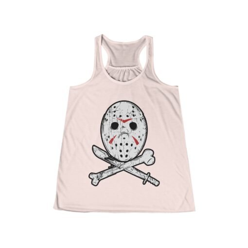 🏕️🔪 Camp Slasher Women’s Flowy Racerback Tank – Killer Style, Light & Easy - Image 4