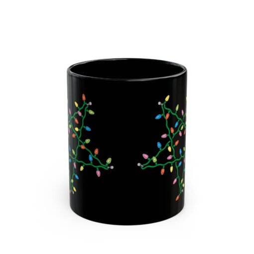 ☕ Holiday Pentagram Black Mug – Sip Your Cocoa with a Side of Chaos - Image 3