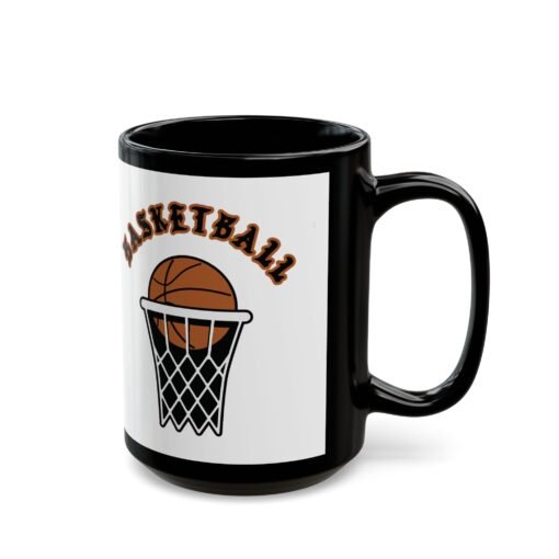 ☕🏀🔥 Basketball Black Mug – Fuel for the Court and Beyond - Image 8