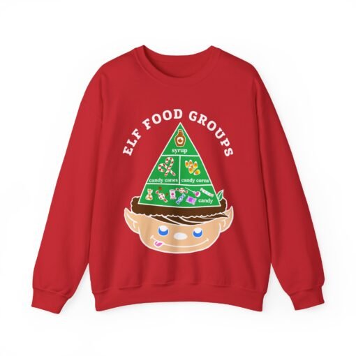 🍬 Elf Food Groups Unisex Sweatshirt – Warm, Whimsical, and Loaded with Sugar - Image 14